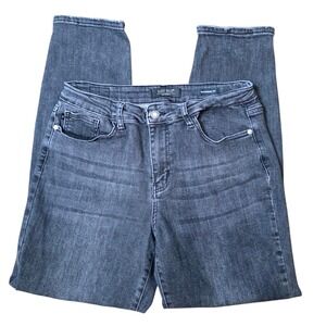 Judy Blue Boyfriend Fit Gray Wash Denim Jeans‎ Womens Size 11/30